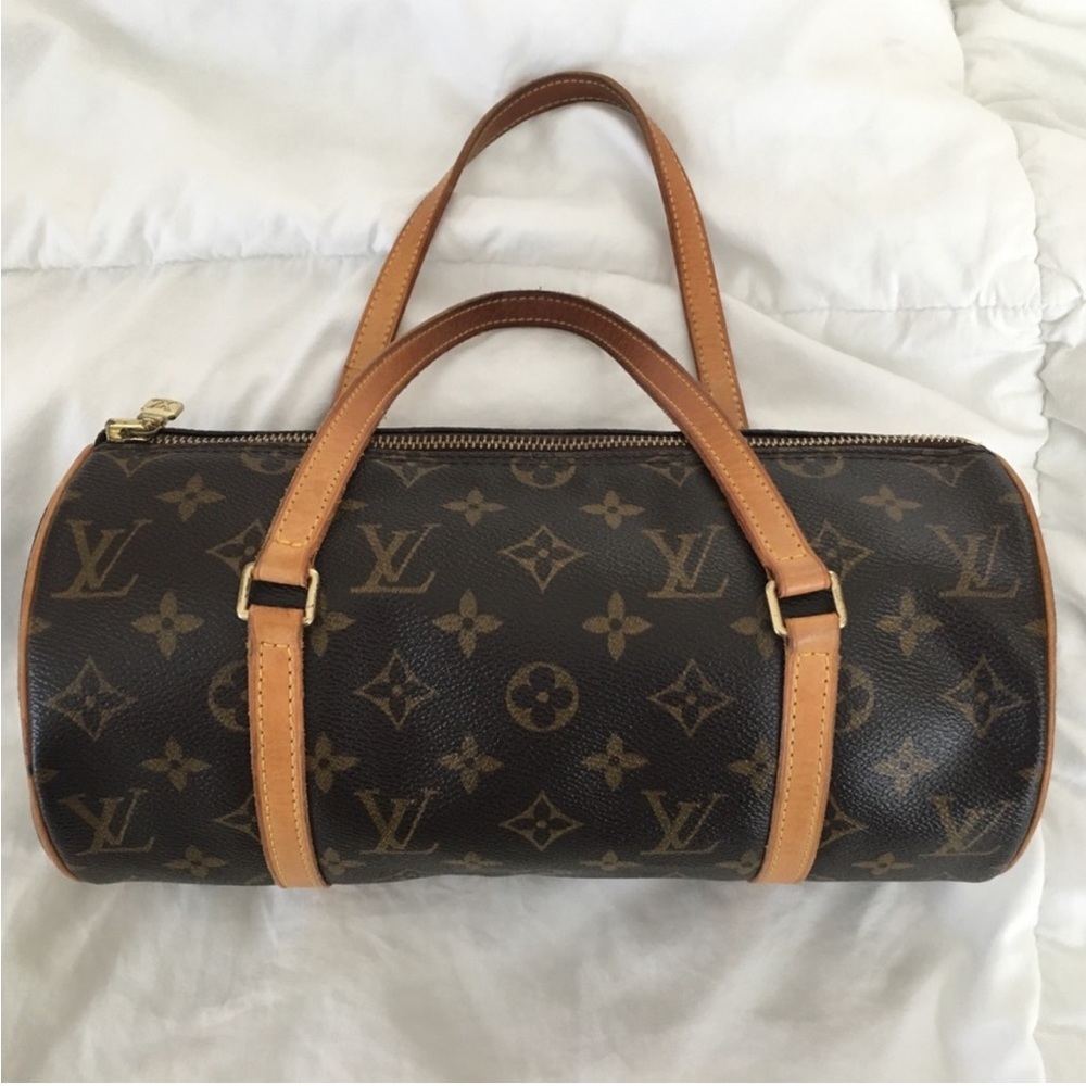 Authentic LV Louis Vuitton Papillion 24 vachetta monogram